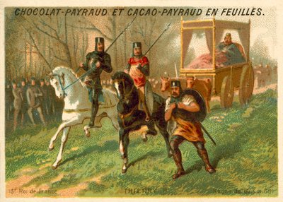 Teuderico III, rey de los francos de French School